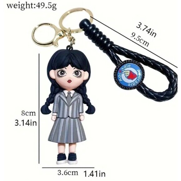 Disney 3D Corella Deville Keyring Keychain Key Ring - Picture 3 of 7